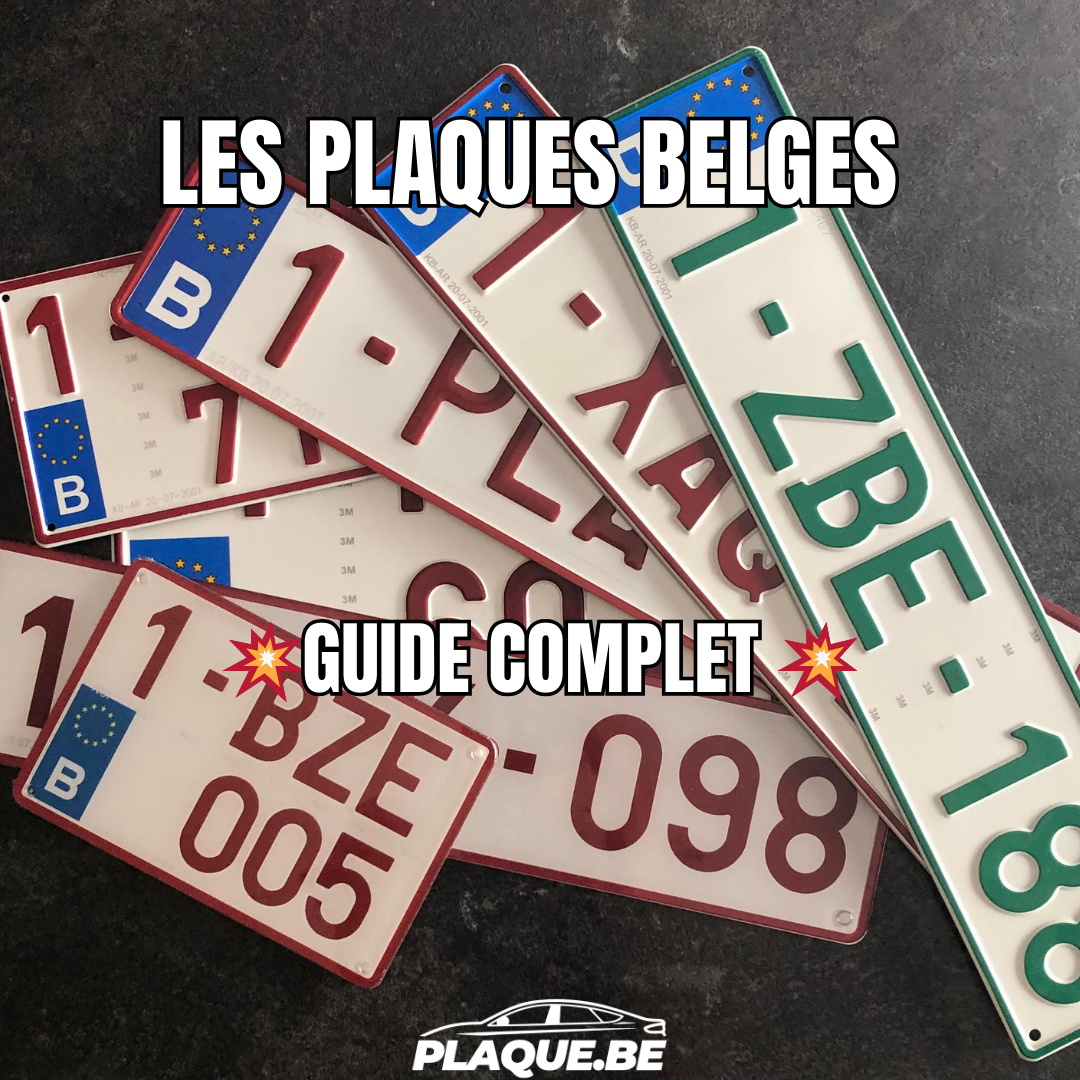 Les types de plaques d'immatriculations