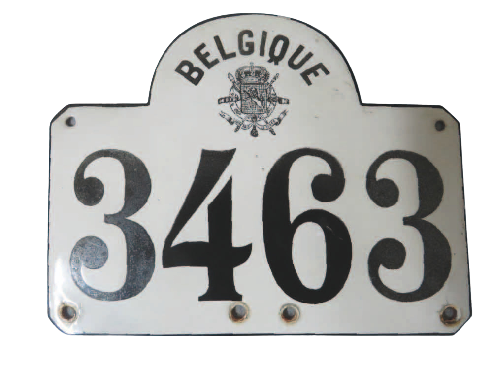 Plaque belge 1899