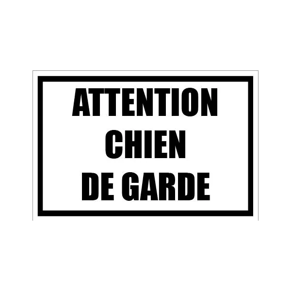 Waarschuwingsbord hond PVC