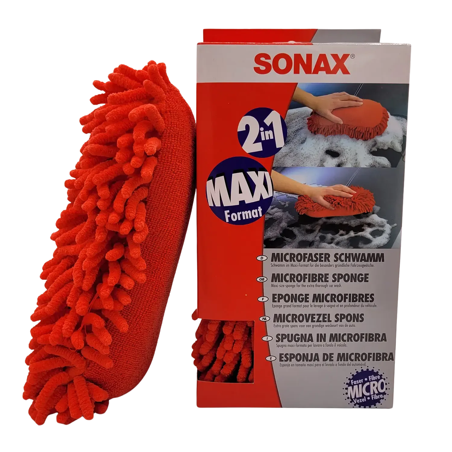 2 in 1 microvezel spons