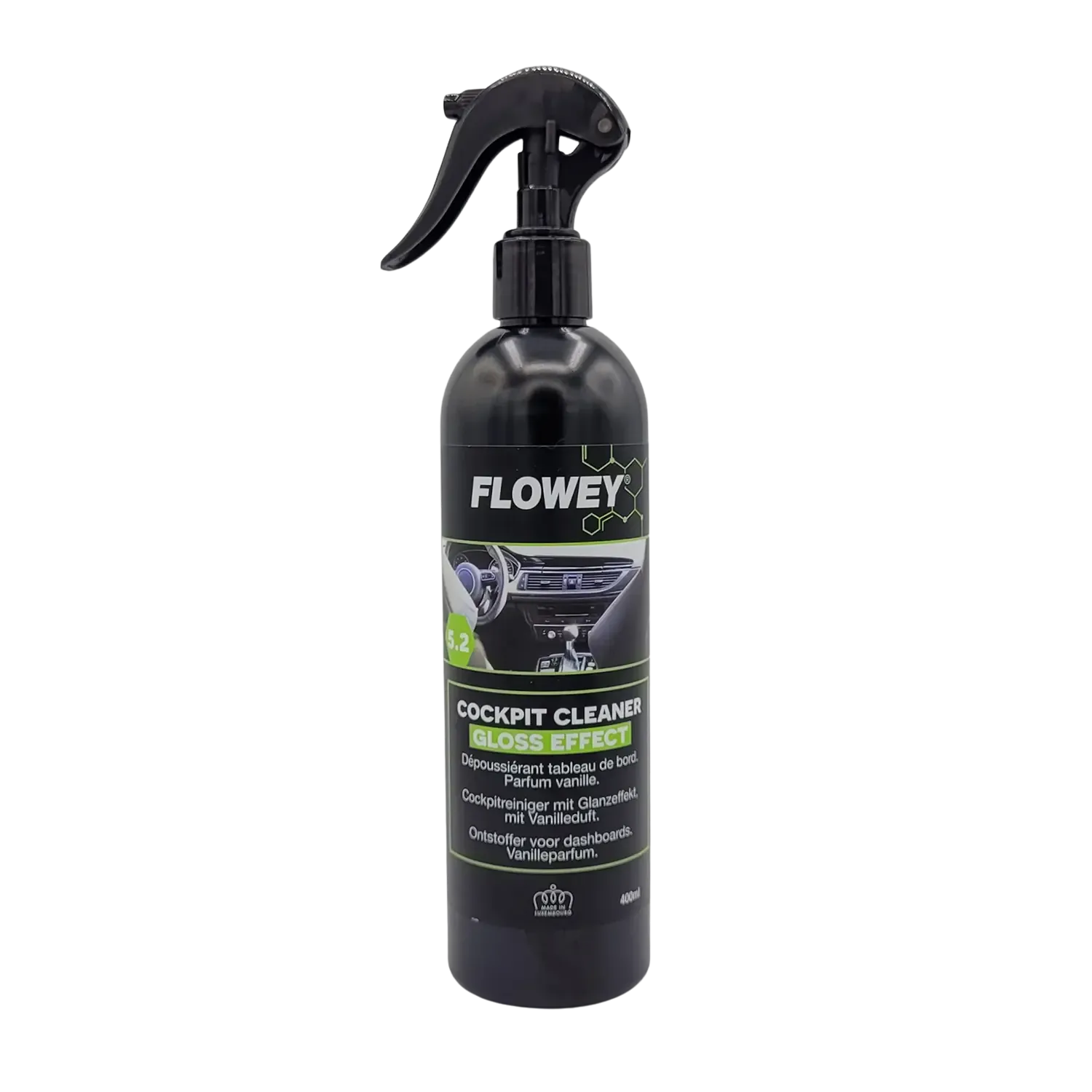 Glanzende kunststof interieurreiniger 400ml