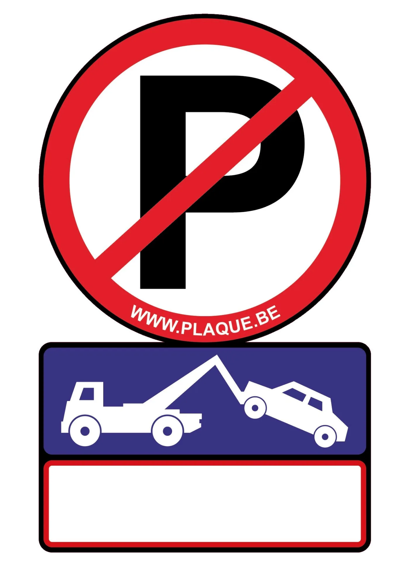 Gepersonaliseerd Verboden te parkeren bord van PVC