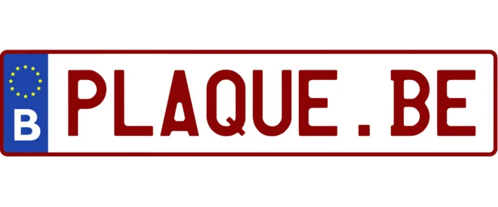 Belgisch nummerplaat 52x11 cm