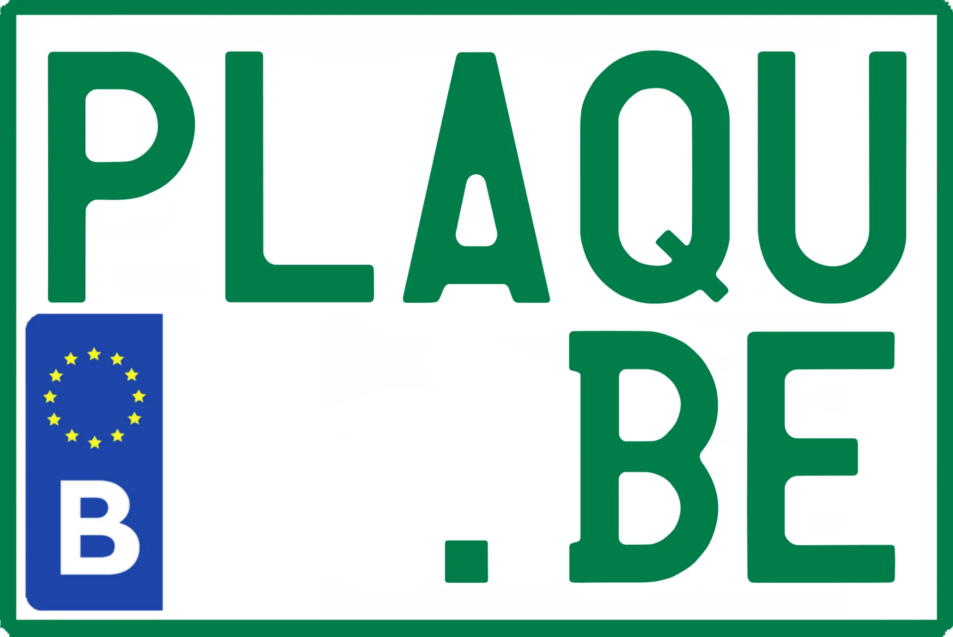 Belgische groene handelaar nummerplaat motor 21x14 cm