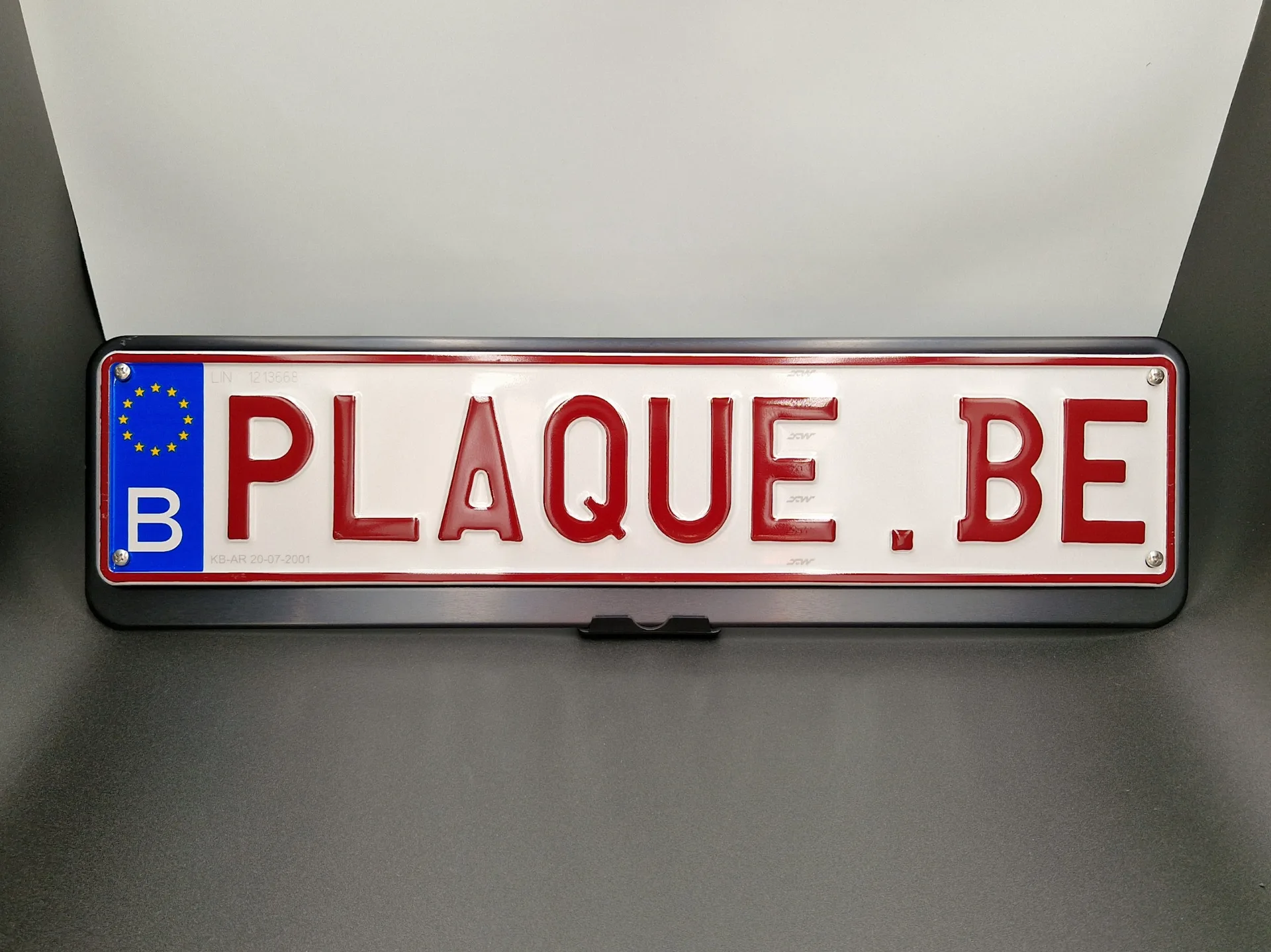 Porte-plaque Alu noir