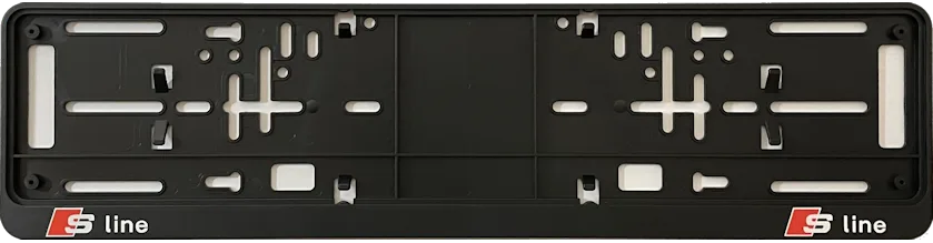 Aangepaste Audi Sline nummerplaathouder