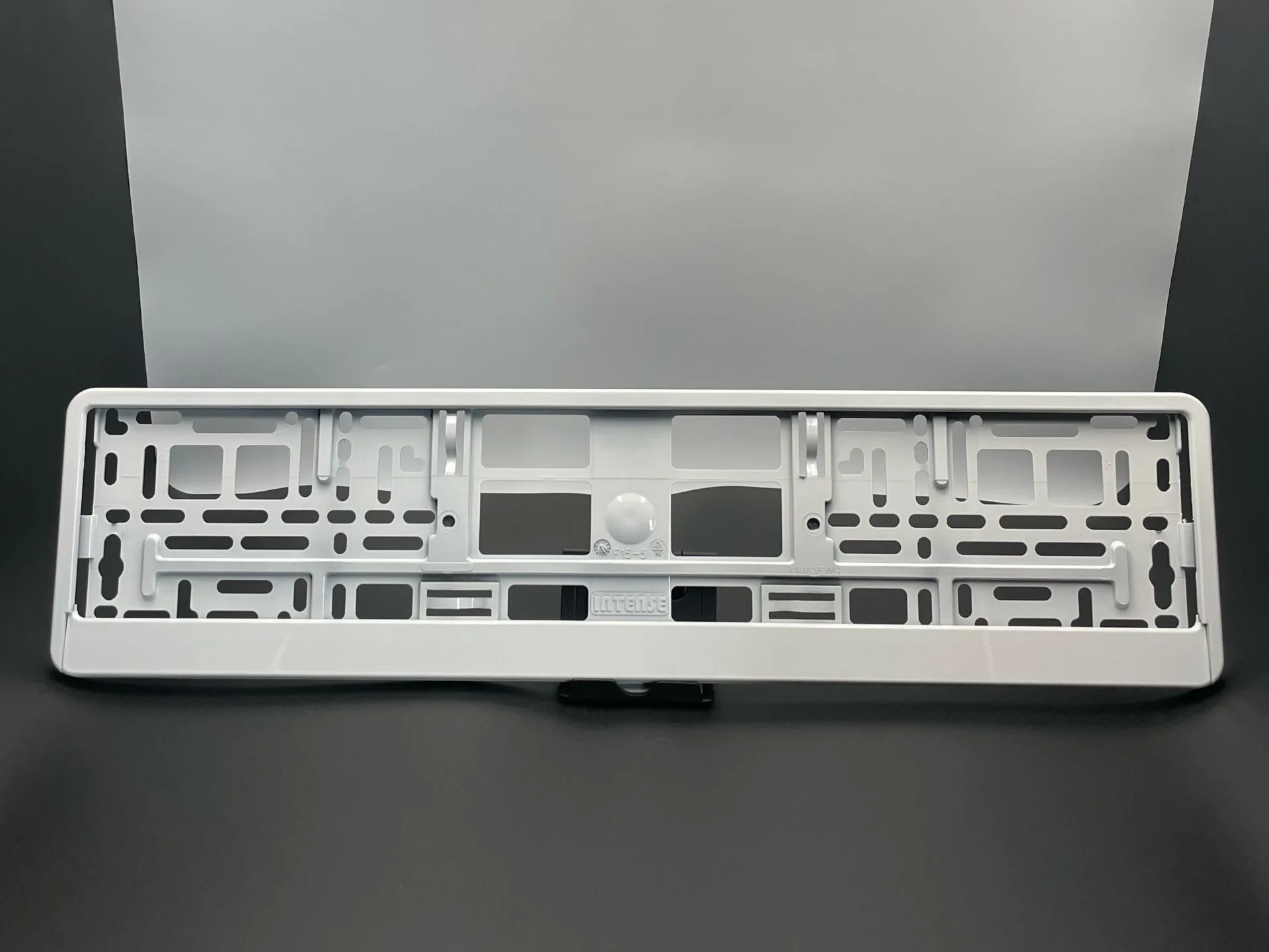 Porte-plaque Blanc Brillant