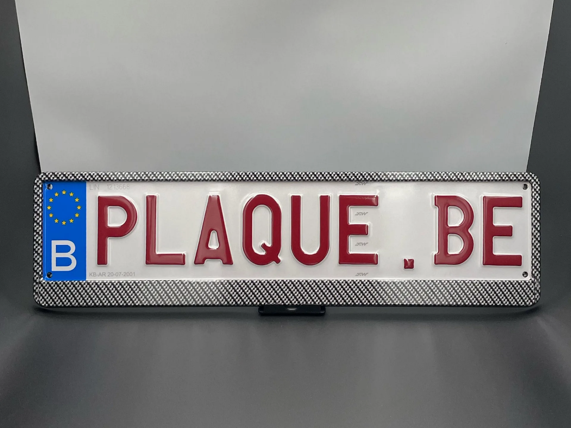 Porte-plaque "Carbon"