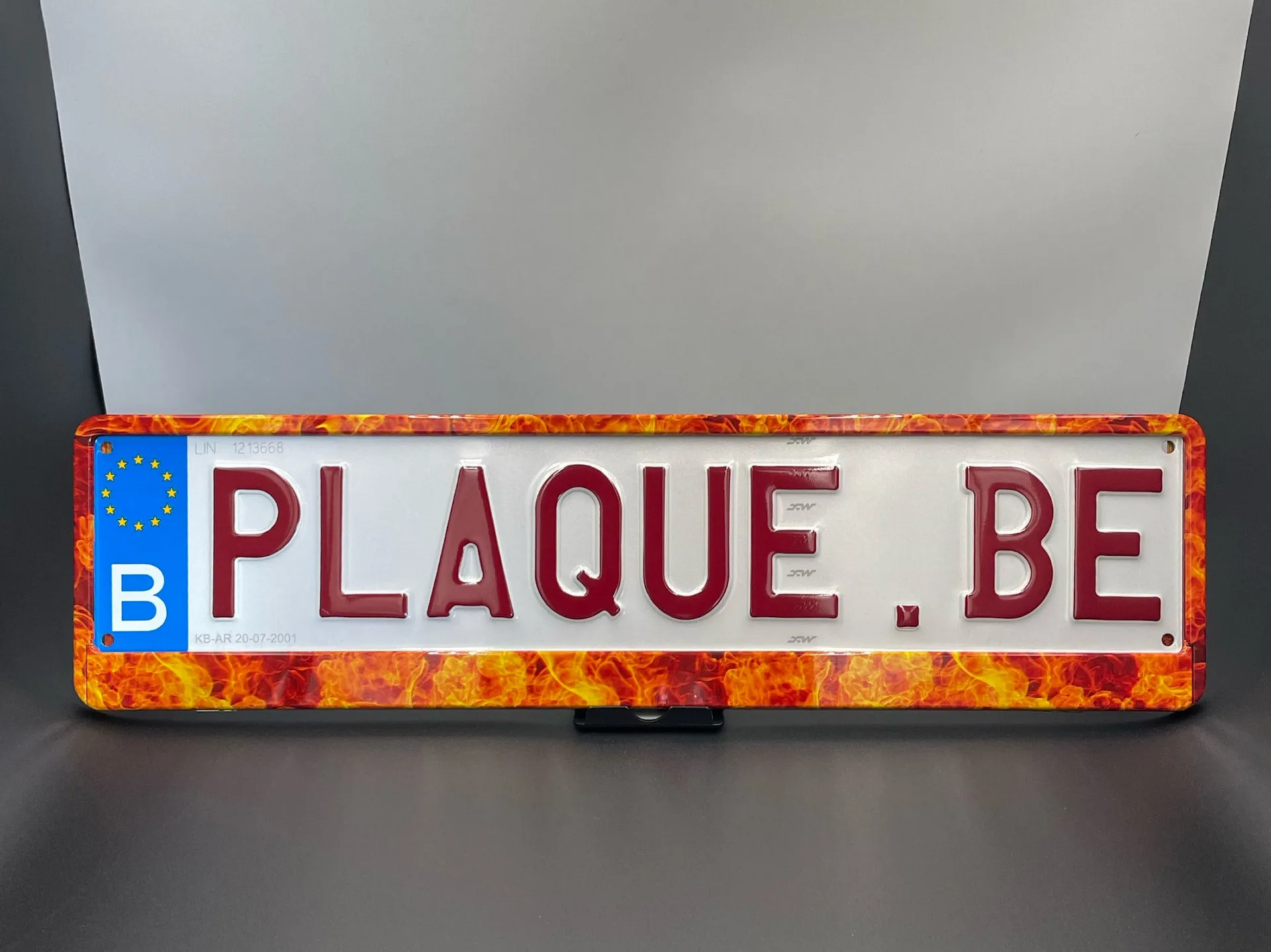 Porte plaque "Fire"