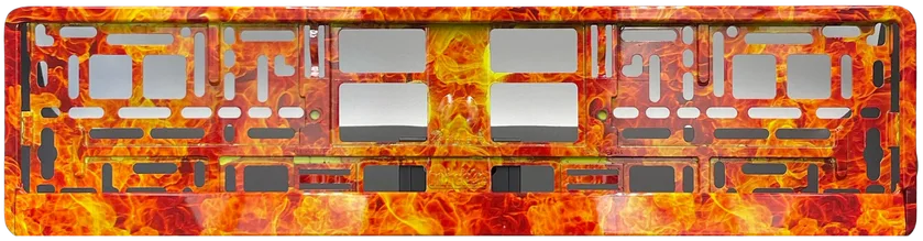 Brand clip-on auto plaat houder