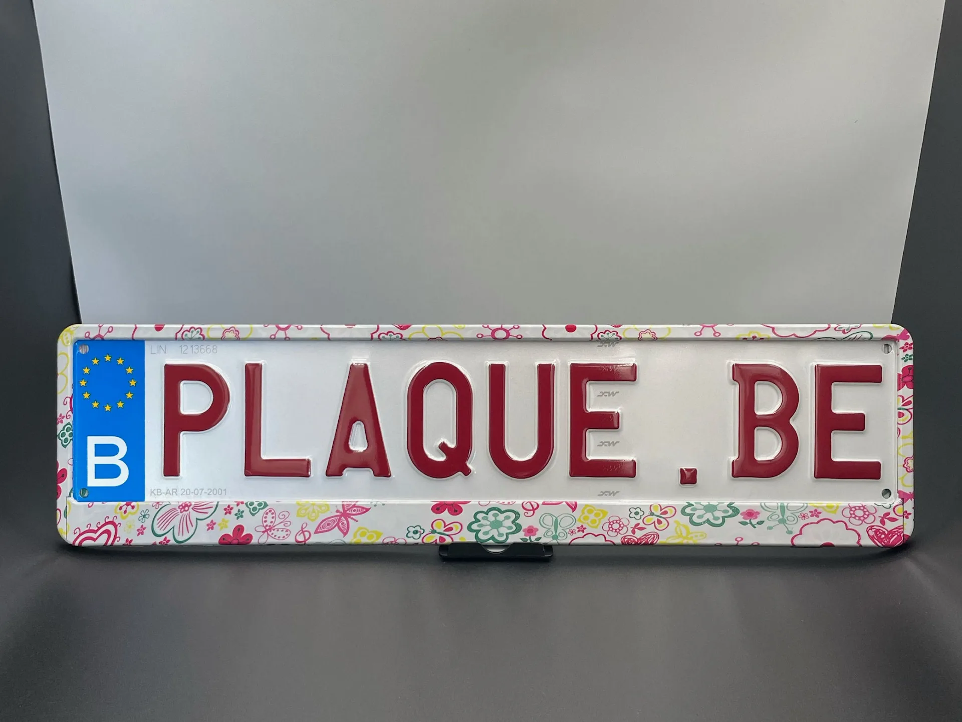 Porte-plaque "Colorful Flowers"