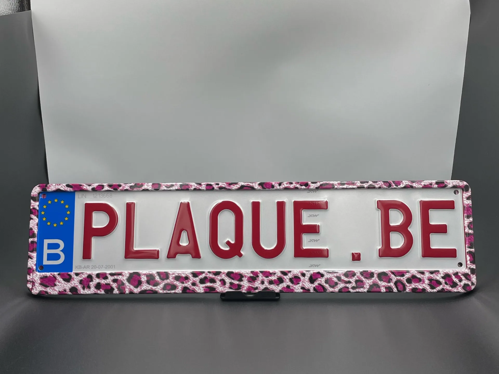 Porte-plaque "Pink Panter"