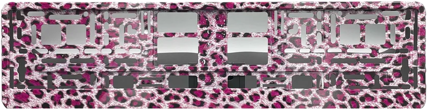 Roze Panter clip-on nummerplaathouder