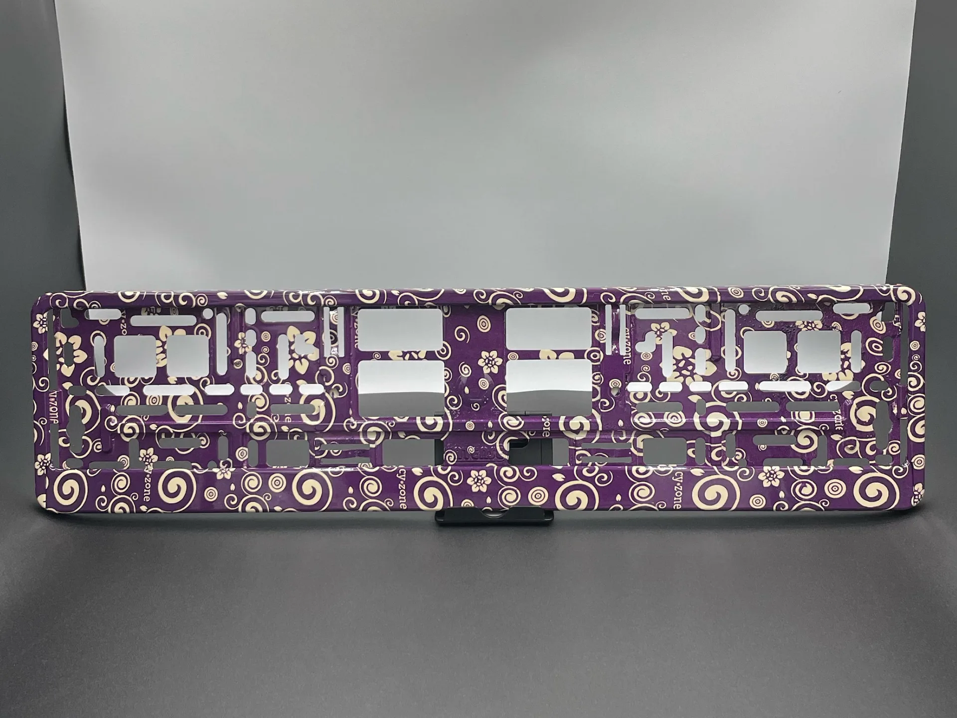 Porte-plaque "Violet Flowers"