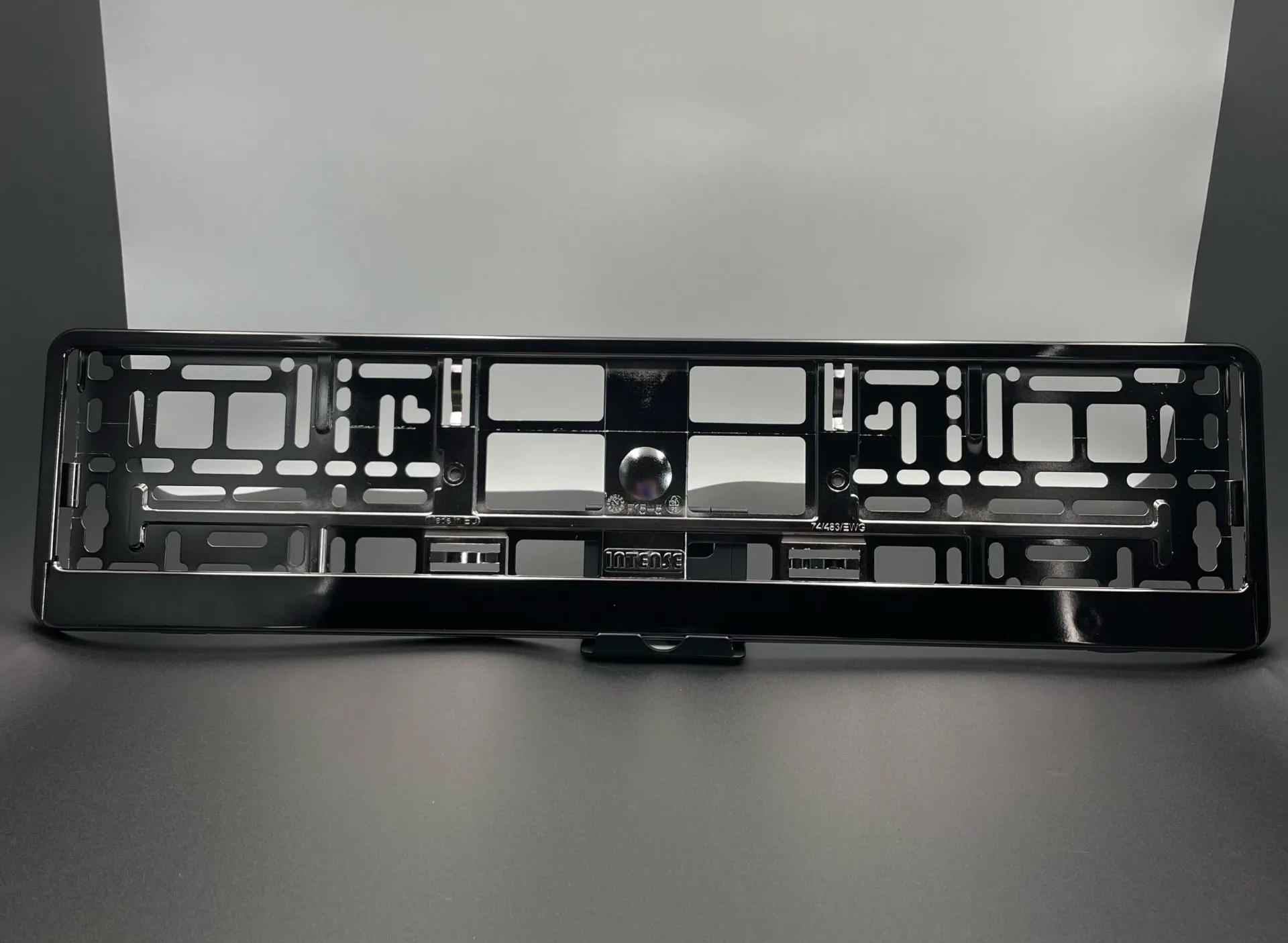 Porte-plaque Graphite Chromé