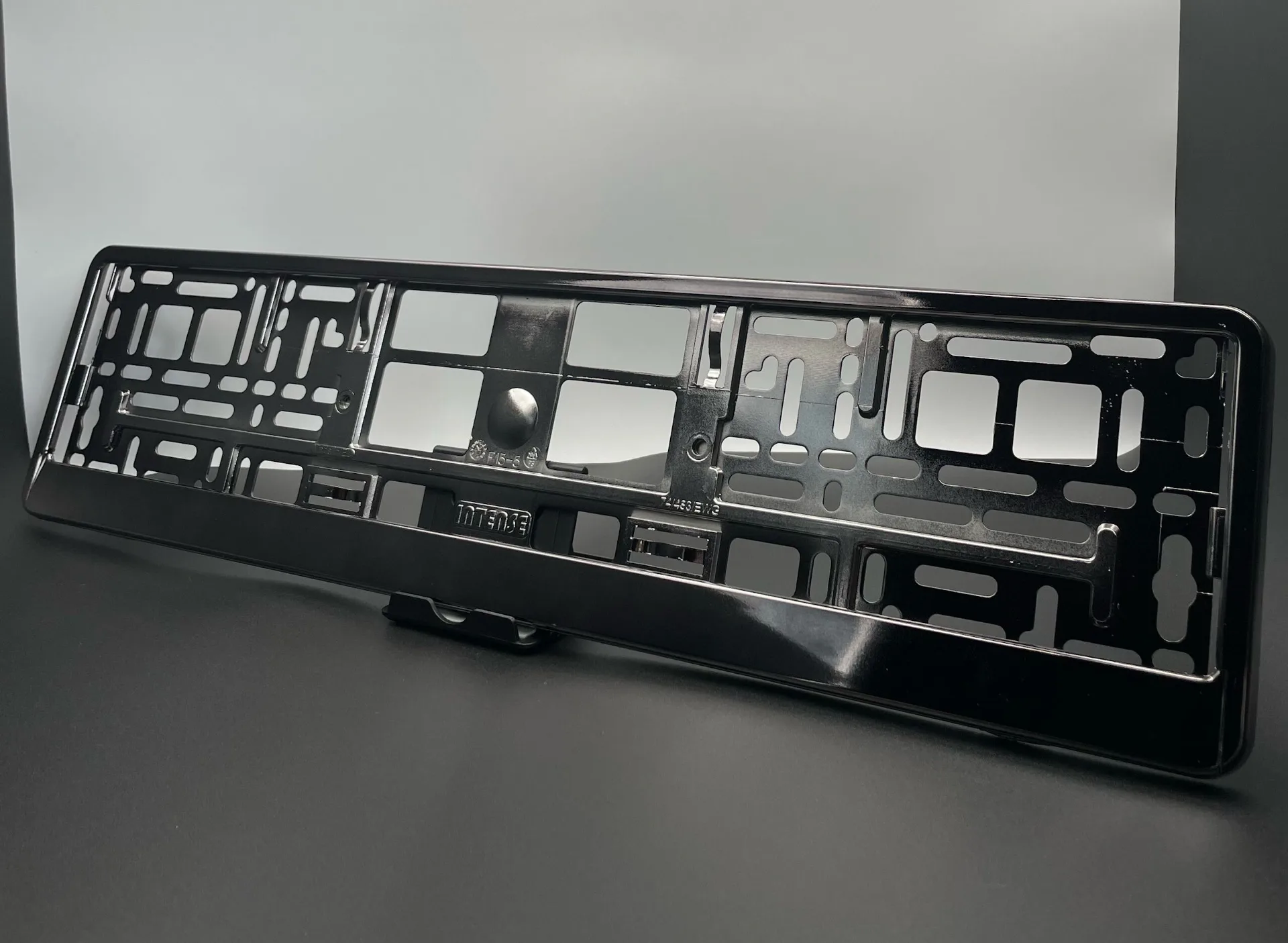 Porte-plaque Graphite Chromé