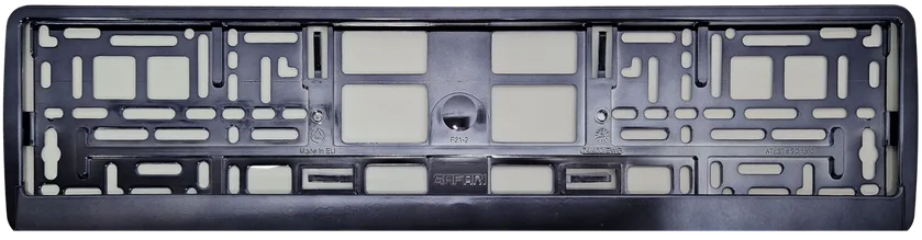 Clip-on verchroomd grafiet autoplaathouder