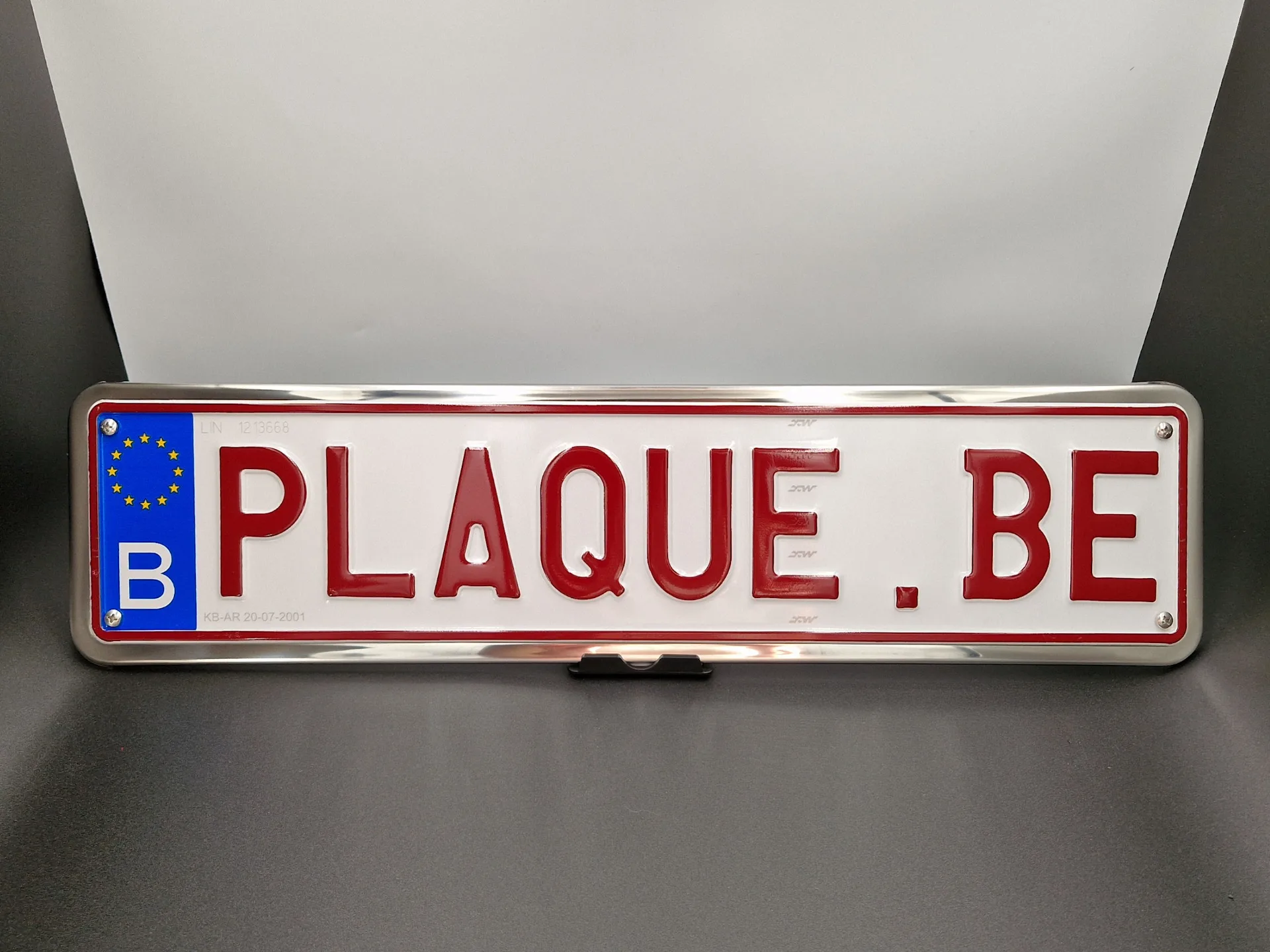 Porte-plaque Inox
