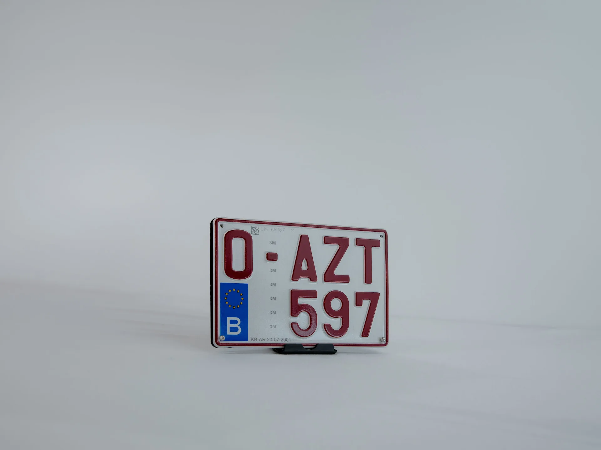 Porte-plaque Moto Alu Gris