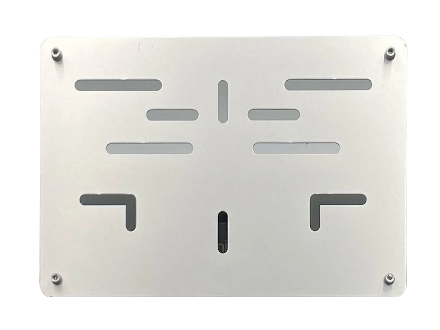 Grijze aluminium motorplaathouder