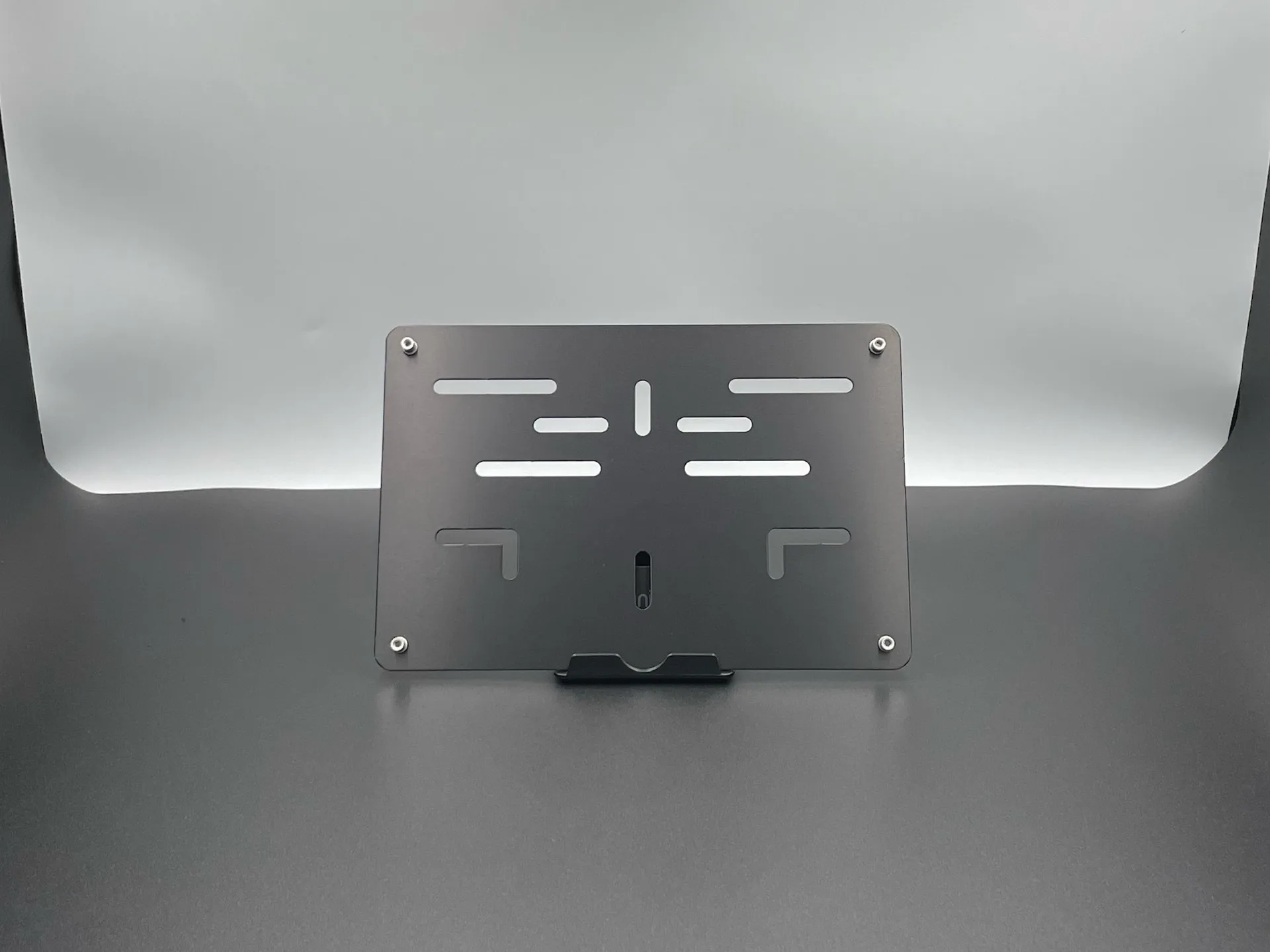 Porte-plaque Moto Alu Noir