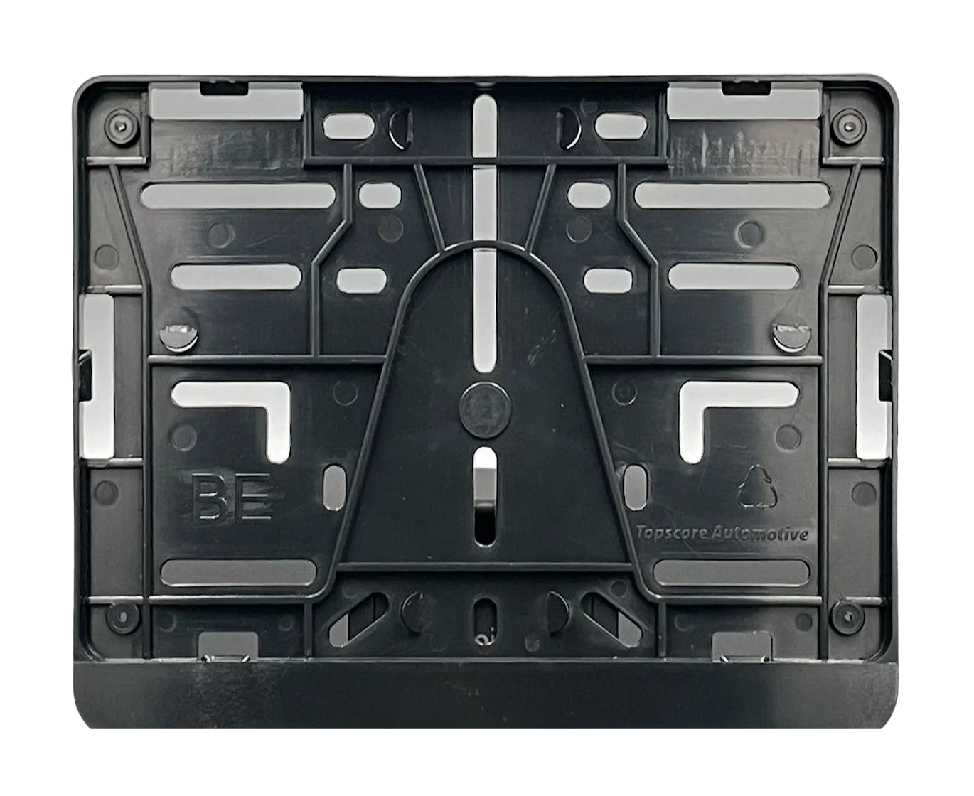 Zwarte PVC opschroefbare motorplaathouder
