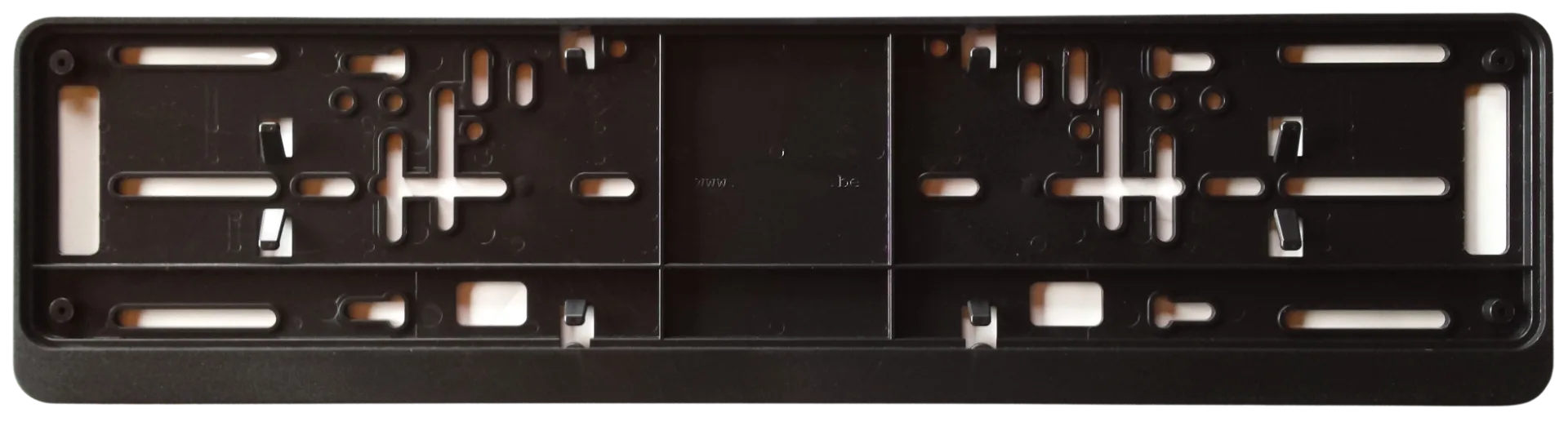 Zwarte PVC schroef-op auto plaat houder