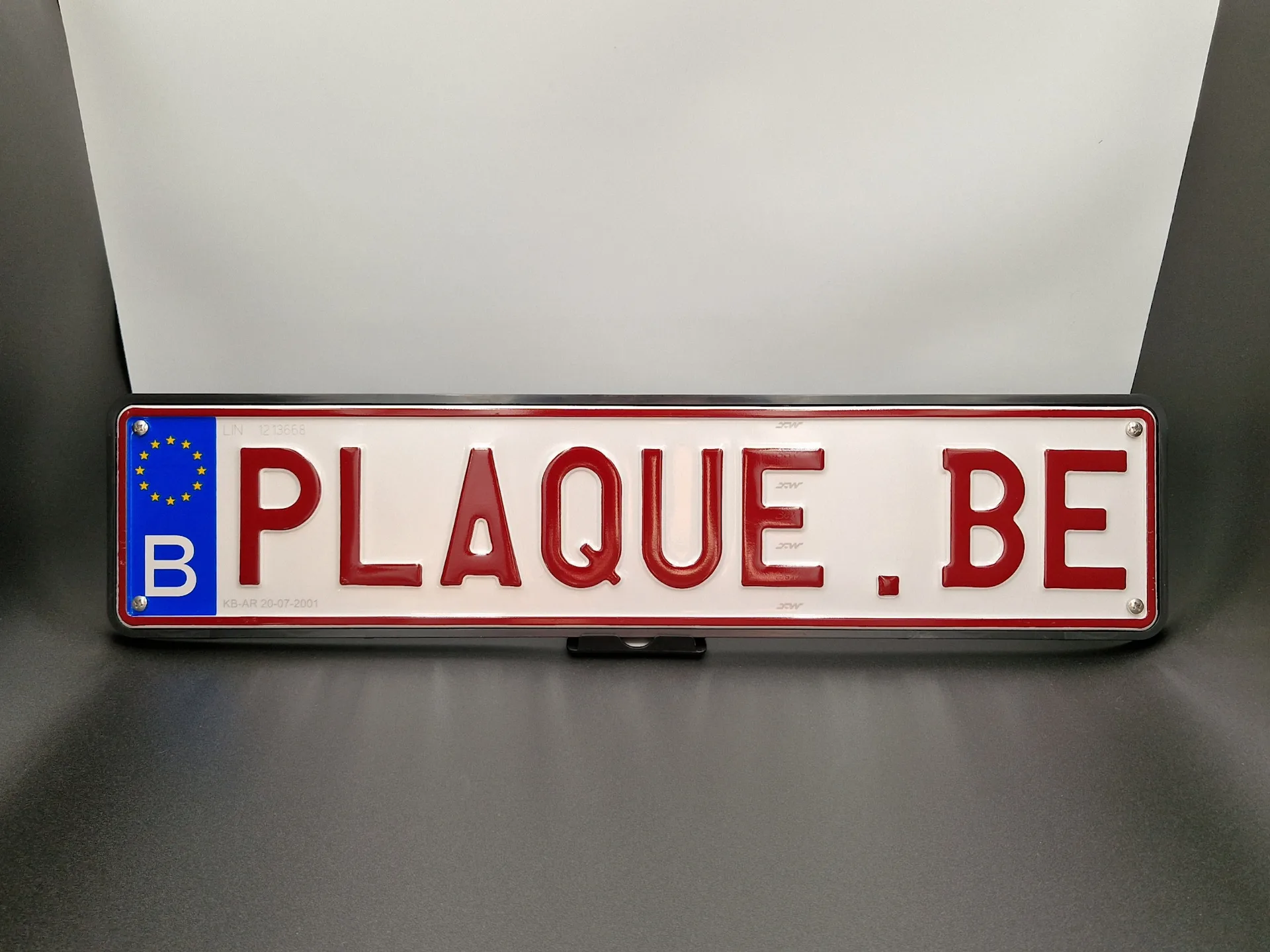 Porte-plaque ABS noir