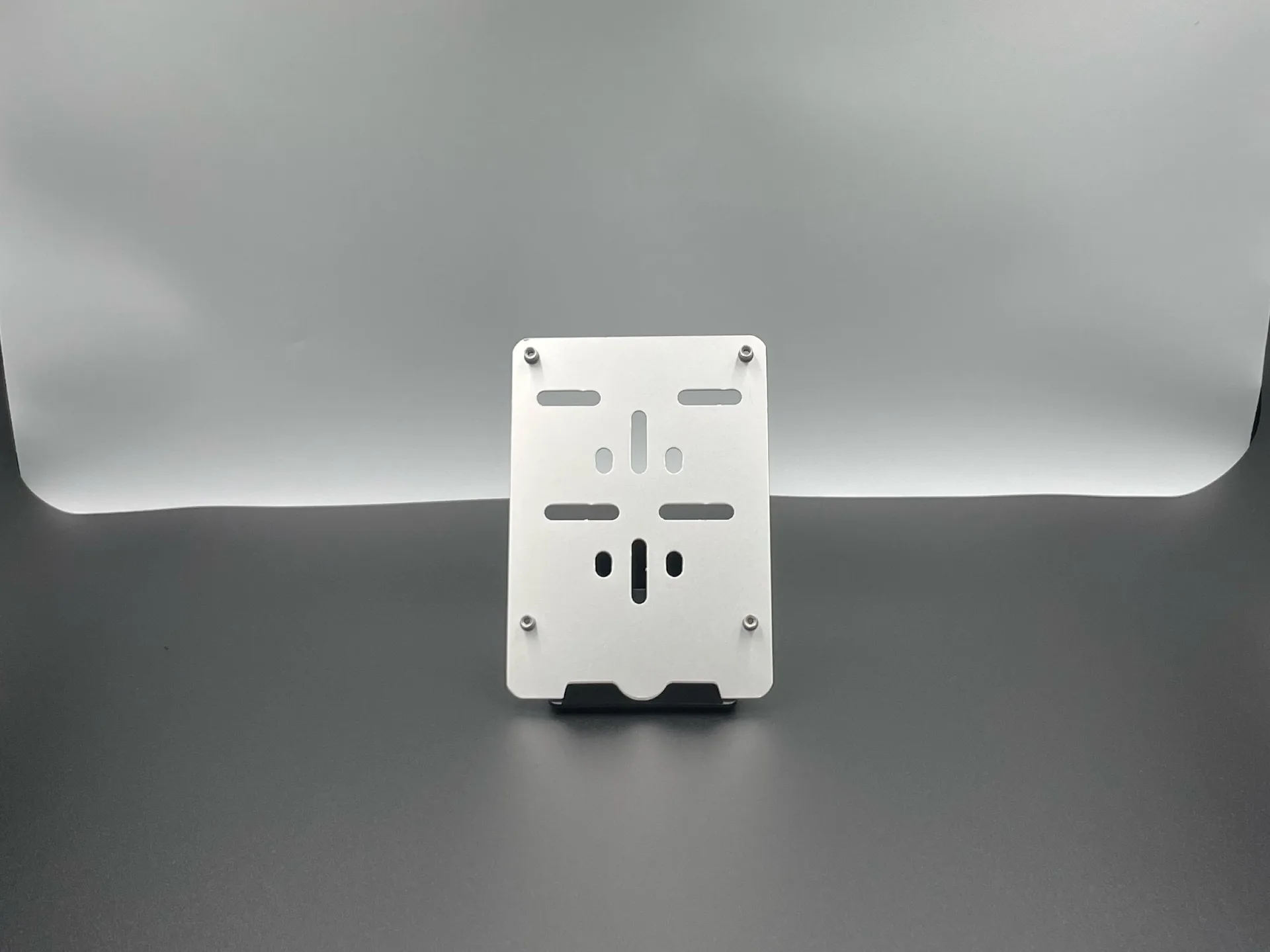 Porte-plaque Scooter Alu Gris