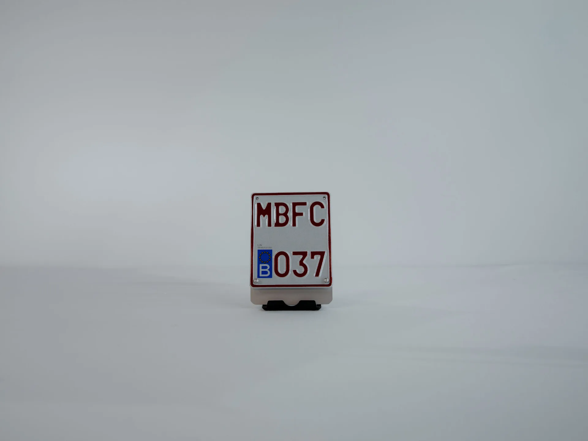 Porte-plaque Scooter Alu Gris