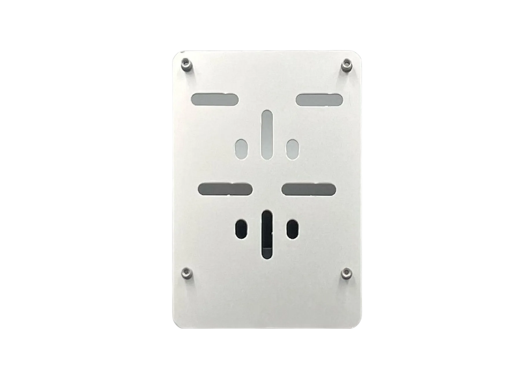 Grijze aluminium opschroefbare scooterplaathouder