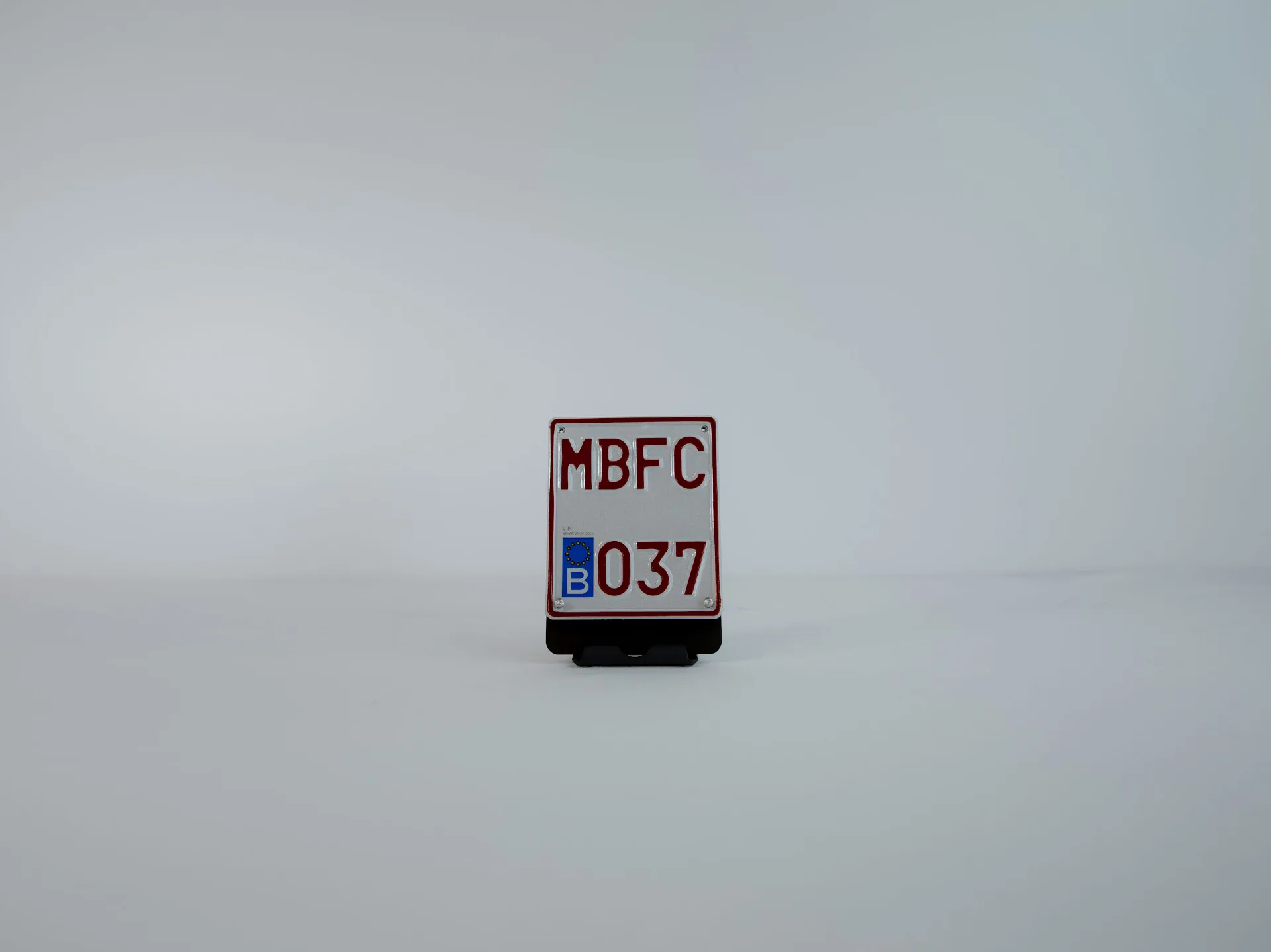 Porte-plaque Scooter Alu Noir