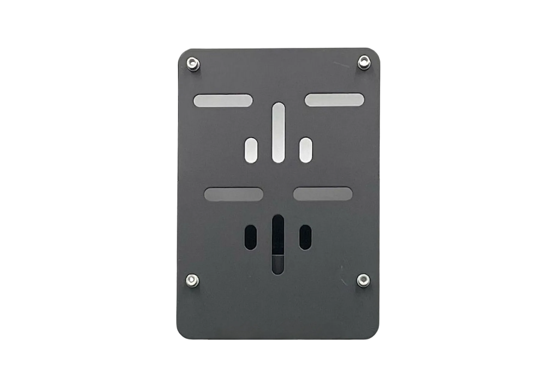 Porte plaque scooter alu noir à visser