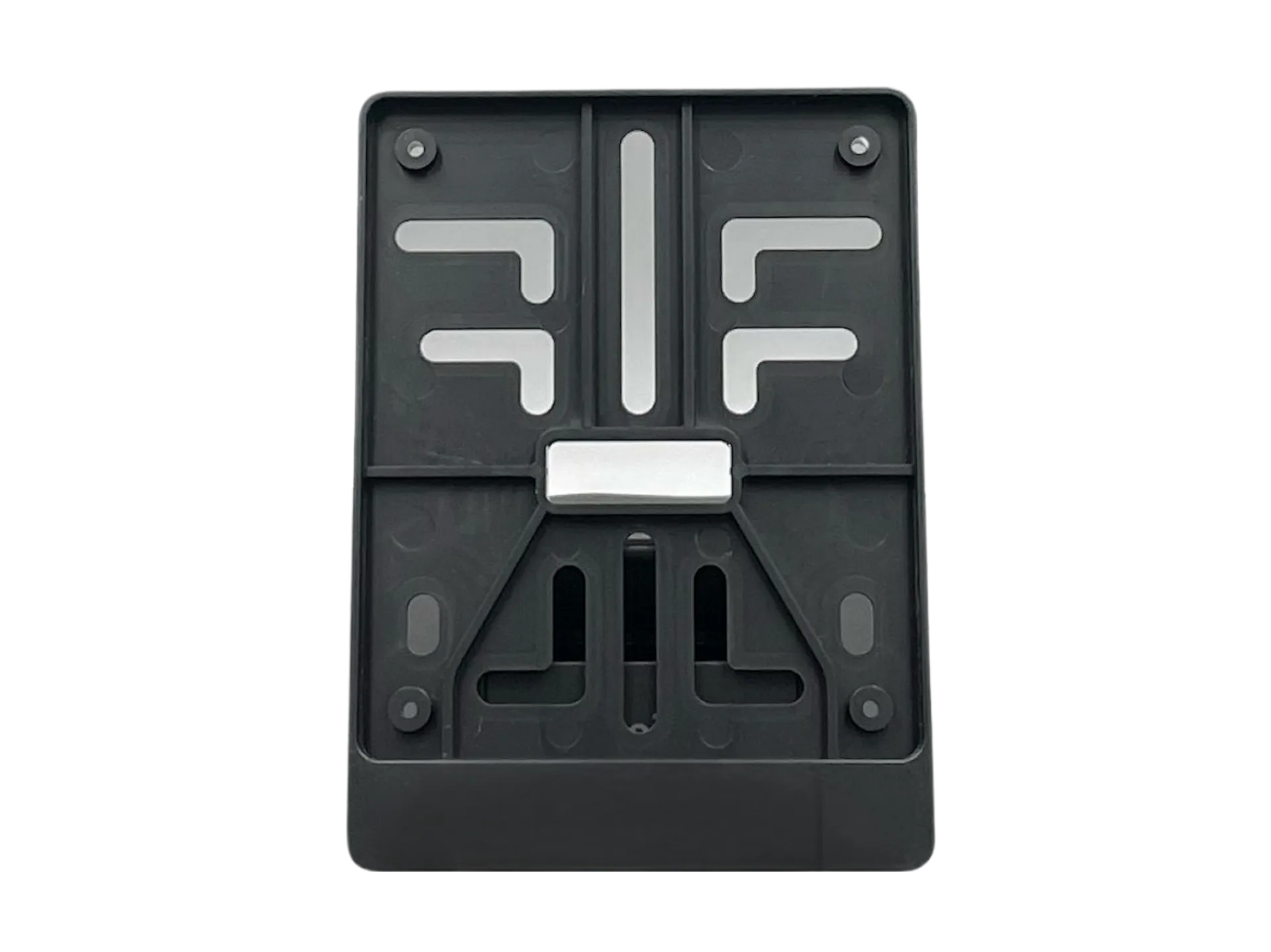 Zwarte PVC scooter plaat houder