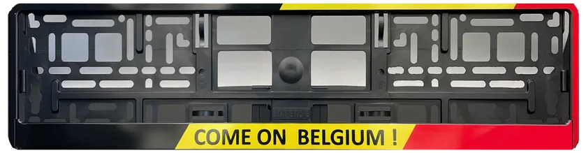 Kom op België clip-on nummerplaathouder