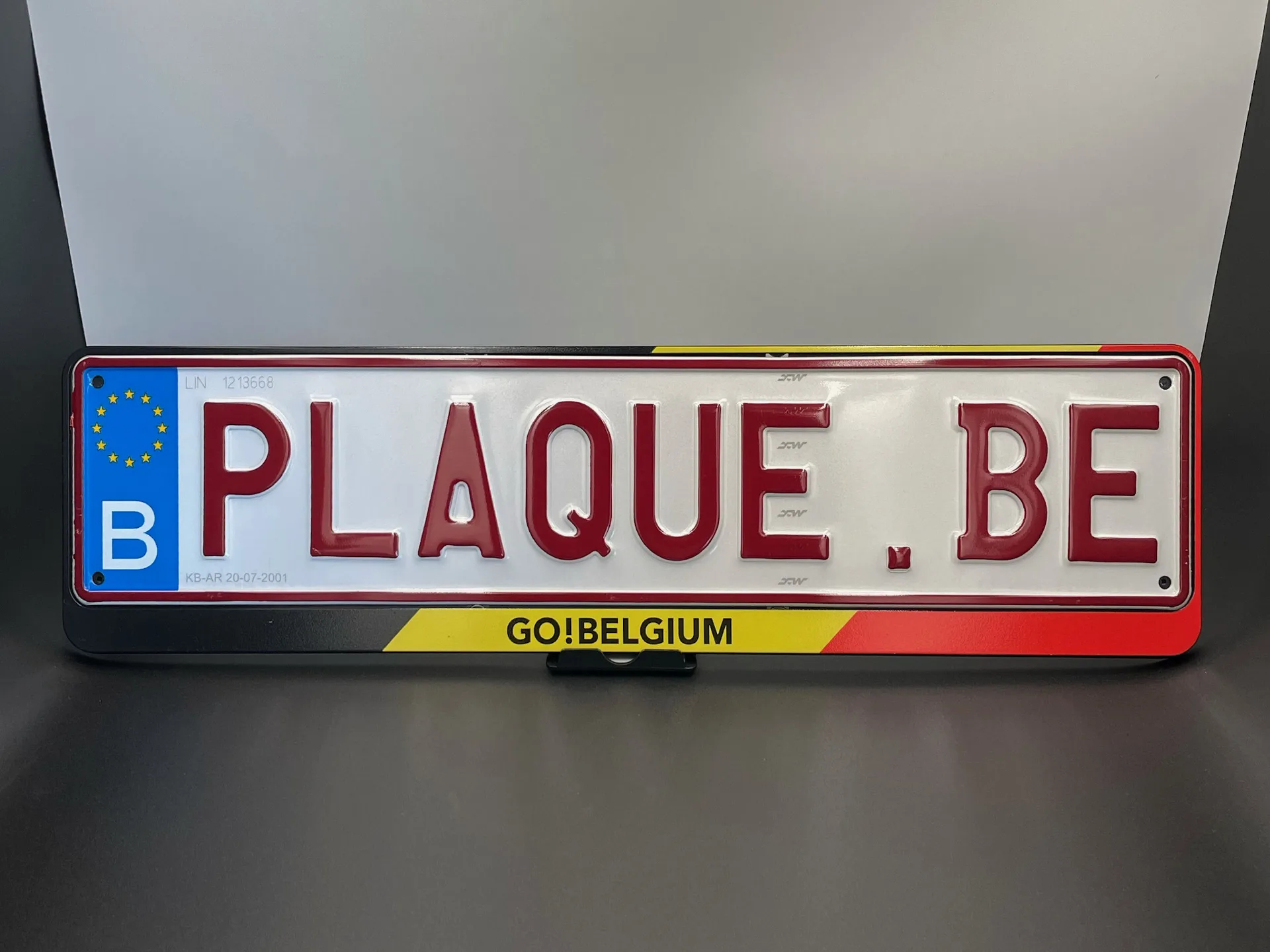 Porte-plaque Go ! Belgium