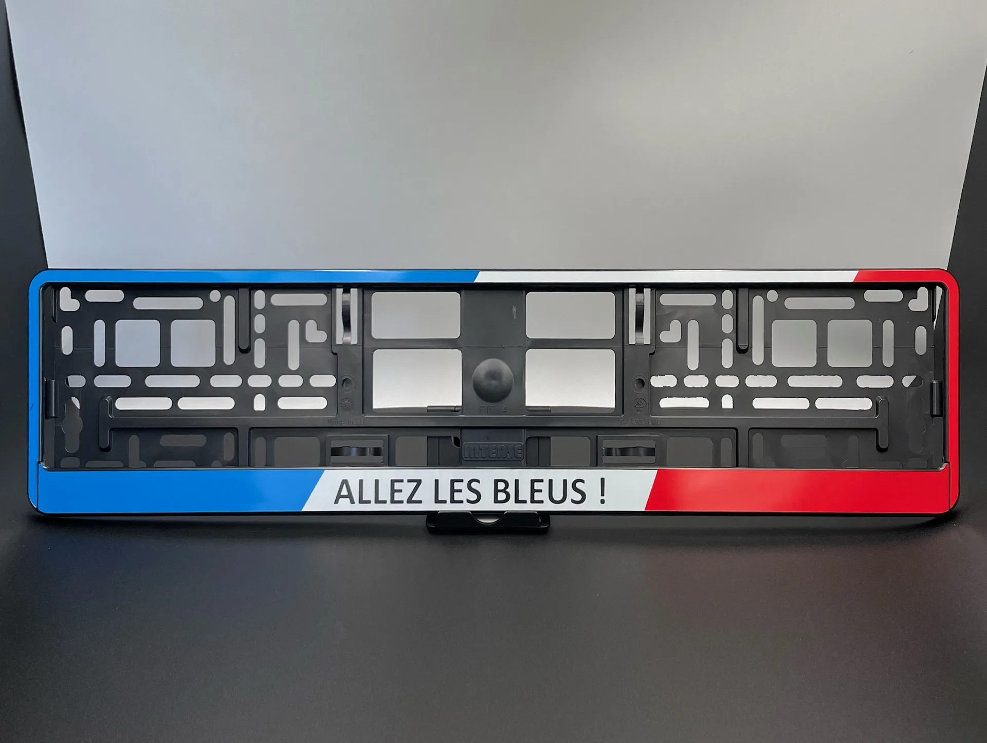 Porte-plaque Allez les Bleus !